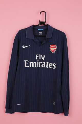 Vintage Nike Arsenal Away Shirt Football Gunners Trikot Long Sleeve 2009 - 2010 Xl