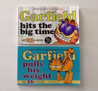 Garfield Books 25 & 26 Jim Davis Comic Strip 1993 - 1994