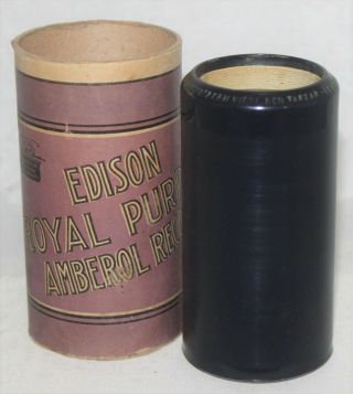 Edison Royal Purple Cylinder Record 29052 Mozart Figaro Deh Vieni Marie Tiffany