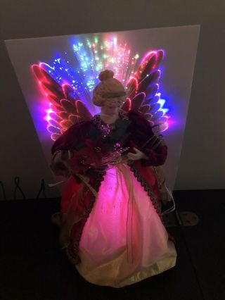 Fairy Angel Light up Tree Topper Fiber Optic Holiday Christmas Decoration 11 