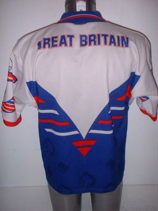 Great Britain Puma Adult Medium VIntage Shirt Rugby League Jersey Top John Smith 3