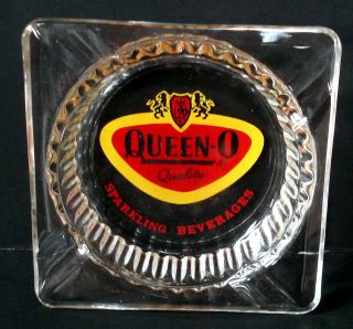 Queen - O Sparkling Beverages - Buffalo,  Ny - Glass Ashtray -