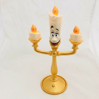 Walt Disney Lumiere Singing Toy Beauty And The Beast Candlestick Candle Figure