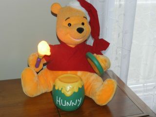Telco Motionette Lighted Blowmold Winnie Pooh Christmas Display Decoration 17 "
