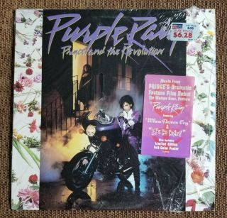 Prince,  Purple Rain,  9 Track Lp,  In Shrink With Hype Sticker & Poster
