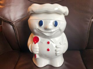 Vtg Pillsbury Doughboy (bobby The Baker) Ceramic Cookie Jar 183 Mccoy Usa