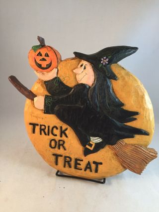Midwest Of Cannon Falls Eddie Walker Witch Wall Hanging Sign Trick Or Treat