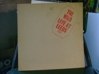Mint/m - Orig 1970 Uk Made Lp The Who Live At Leeds W/inserts Uk Track 2406 001