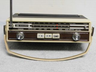 Vintage Sharp Portable Or Car Am/fm Stereo Radio Model Fx - 27a Great