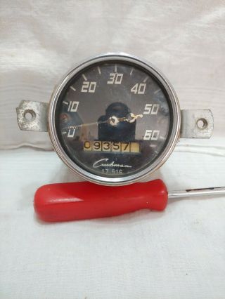 Vintage Cushman Truckster Speedometer,  17 - 516,  1960s