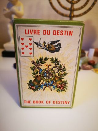 Vintage The Book Of Destiny Livre Du Destin Grimaud Tarot Deck Lenormand Oop