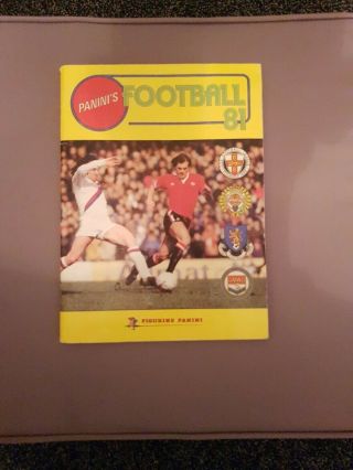 Vintage Panini : Football 81 Sticker Album : 100 Complete Exellent.