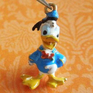 Enamel Disney Donald Duck Gold - Plated Charm From The Bradford Exchange