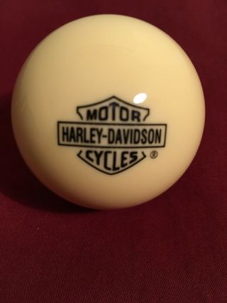 Harley - Davidson - Motorcycle White Billiard Pool Cue Ball