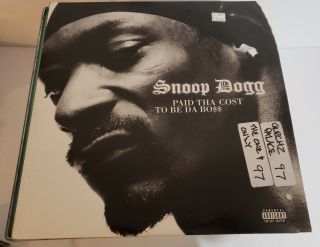 Snoop Dogg Paid Tha Cost To Be Da Boss 2 Singles Vinyl Record Hip Hop Ttdtdd