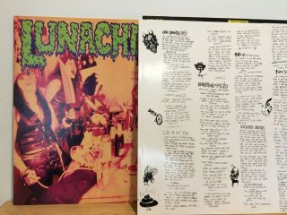 LUNACHICKS Babysitters On Acid 1990 BLAST FIRST VINYL LP,  BOOK NM 2