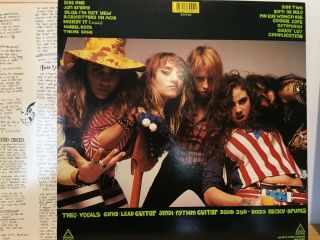 LUNACHICKS Babysitters On Acid 1990 BLAST FIRST VINYL LP,  BOOK NM 3
