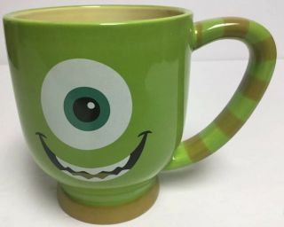 Disney Parks Monster Inc.  Mike Wazowski Green Coffee Mug Cup 18 Oz