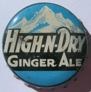 High - N - Dry Ginger Ale Soda Bottle Cap; Calgary,  Canada; Cork