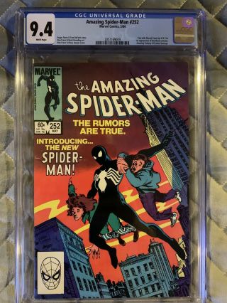 The Spider - Man 252 Cgc 9.  4 White Pages (may 1984,  Marvel)