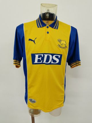 Vintage Derby County Away 1999/2000 Football Shirt Medium Puma