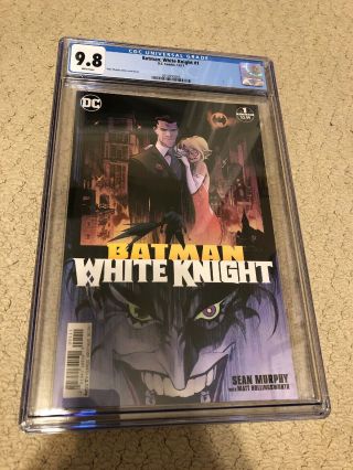 Batman White Knight 1 Cgc 9.  8 - 1st Print - Sean Murphy 2018 Dc Comics