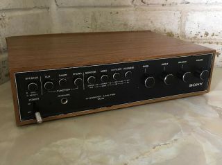 Vintage 1970s Sony Stereo Integrated Amplifier Ta - 70 - Uk Pp