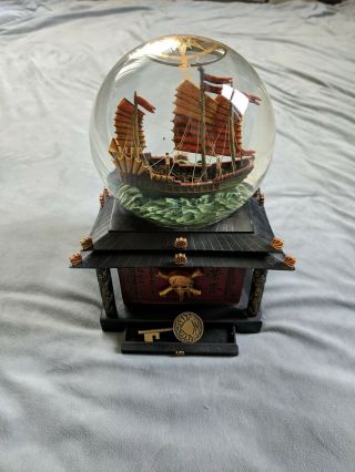 Disney Pirates Of The Caribbean Snow Globe W/o Box.