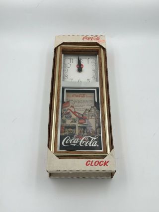 Vintage 1993 Coca - Cola Toy Town Wall Clock -