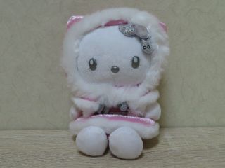2013 Japan Usj Limited Hello Kitty Winter Pink Hoodie Plush Mascot Ball Chain