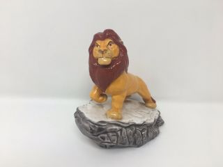Vintage Disney The Lion King Simba On Pride Rock Ceramic Figurine