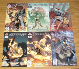 Dragon Age 1 - 6 Vf/nm Complete Series Orson Scott Card Set Based On Video Game