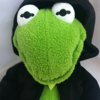 Disney Store Muppets Kermit Frog Most Wanted Constantine Plush CAPE 17” EUC 2