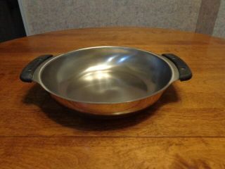 Vintage Revere Ware Stainless 10” Micro Fryer No Lid