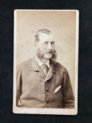 Victorian Carte De Visite Cdv: Gentleman Named Hodge: Chaffin & Son: Taunton