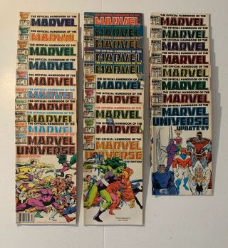 The Official Handbook Of The Marvel Universe 1 - 20 & 1 - 8 Updates Complete Set