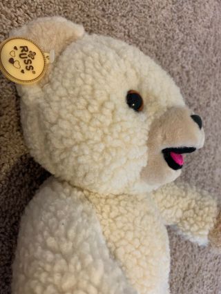 Collectible Snuggle Bear Fabric Softener Plush 16 Inches 1986 Russ Bear 3