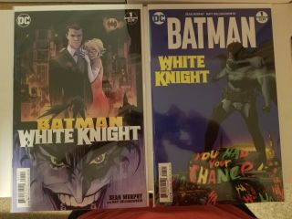 Batman White Knight 1 - 8 Covers A And B.  All Nm And Unread