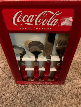 Coca - Cola 16 Piece Flatware Set Bottle Handles By Gibson