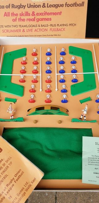 Vintage Subbuteo Table Rugby Game - International Edition 449 2