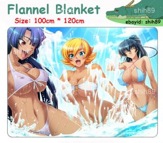 Anime Taimanin Asagi Sexy Soft Plush Travel Flannel Blanket 100 120cm Dmy5