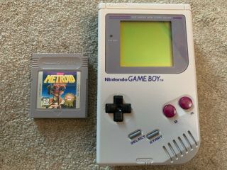 Nintendo Gameboy W/metroid Ii: Return Of Samus Bundle Vintage
