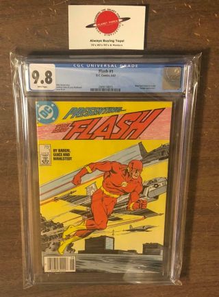 Flash 1 Cgc 9.  8 Dc Comics 1st Wally West As The Flash 1987