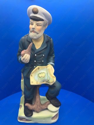 Vintage Collectible Captain / Sailor /sea Ship Figurine Approximately 10”tall