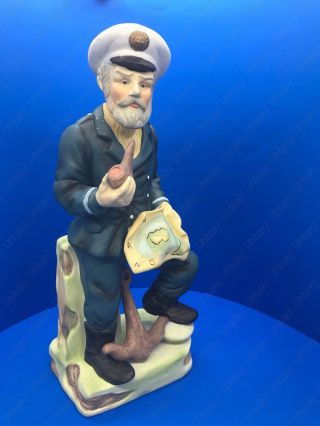 Vintage Collectible Captain / Sailor /Sea Ship Figurine Approximately 10”tall 2