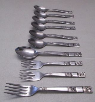 Supreme Cutlery Japan Towle Tws74 Stainless 10pc Spoons Forks Soup Spoon As - Is