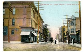 Union Hill Nj - Bergenline Avenue From Third Street - Postcard Today Union City