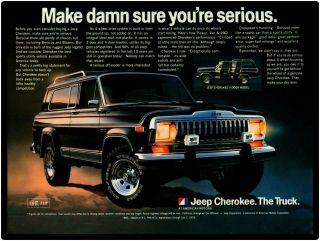 1980 Jeep Cherokee Metal Sign: " Make Damn Sure You 