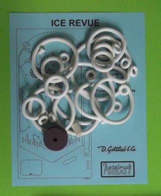1965 Gottlieb Ice Revue Pinball Rubber Ring Kit
