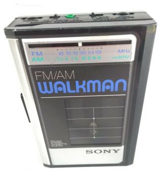 Vintage Sony Walkman Wm - F41 Am/fm Radio Cassette Player Belts W/ Clip